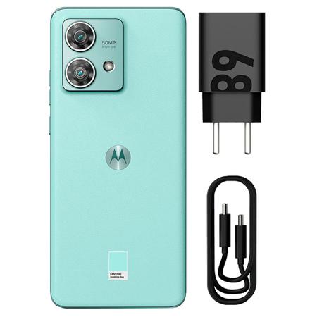 Imagem de Smartphone Motorola Edge 40 Neo 5G 256GB 8GB RAM Tela 6,5" Câmera 50MP Frontal 32MP Soothing Sea