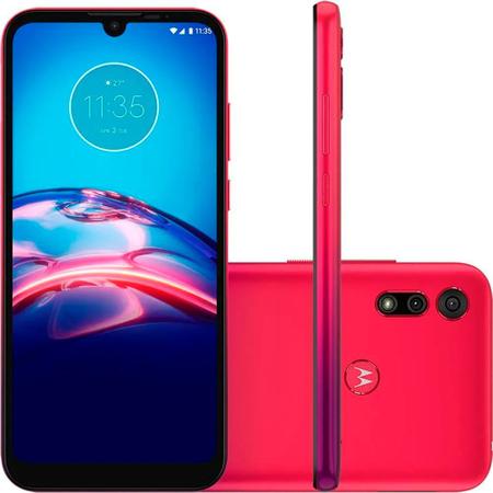 Imagem de Smartphone Motorola Moto E6s 32GB Dual Chip 4G Tela 6,1" Câmera Dupla 13MP 2MP Frontal 5MP Vermelho