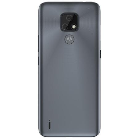 Imagem de Smartphone Motorola Moto E7 64GB 4G Tela 6.5" Câmera Dupla 48MP 2MP Frontal 5MP Cinza Metálico