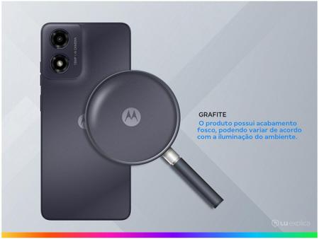 Imagem de Smartphone Motorola Moto G04 128GB Grafite 4GB + 4GB RAM Boost 6,6" Câm. 16MP + Selfie 5MP Dual Chip