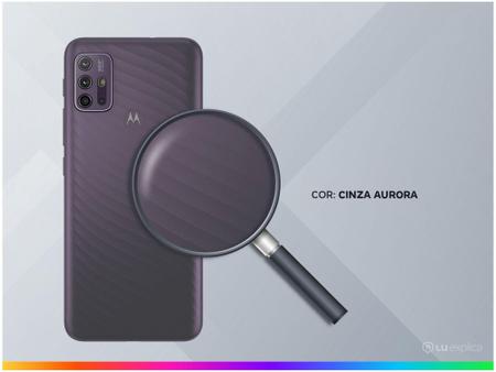 Imagem de Smartphone Motorola Moto G10 64GB Cinza Aurora - 4G 4GB RAM Tela 6,5” Câm. Quádrupla + Selfie 8MP