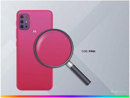 Imagem de Smartphone Motorola Moto G20 64GB Pink 4G - 4GB RAM Tela 6,5” Câm. Quádrupla + Selfie 13MP