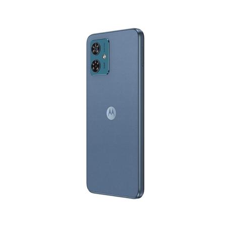 Imagem de Smartphone Motorola Moto G54 6,5” 5G 256GB 8GB RAM Azul (Vegan Leather), Android 13, Câmera 50MP OIS + 2MP Selfie 16MP, XT2343-1