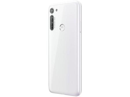 Imagem de Smartphone Motorola Moto G8 64GB Branco Prisma 4G - 4GB RAM Tela 6,4” Câm. Tripla + Câm. Selfie 8MP