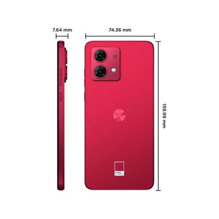 Imagem de Smartphone Motorola Moto G84 5G 256GB - Viva Magenta - Vegan Leather, RAM 8GB, Câmera Dupla 50MP + 8MP, Selfie 16MP e Tela 6,55"