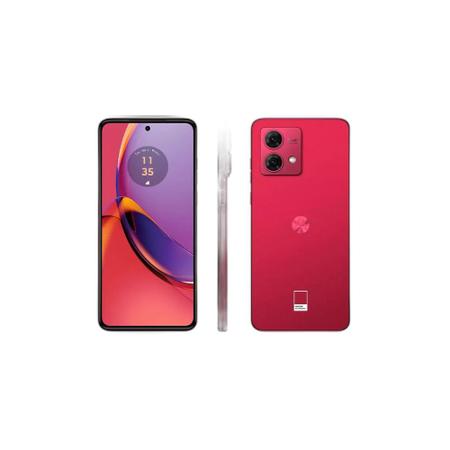 Imagem de Smartphone Motorola Moto G84 5G 256GB - Viva Magenta - Vegan Leather, RAM 8GB, Câmera Dupla 50MP + 8MP, Selfie 16MP e Tela 6,55"