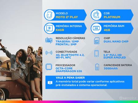 Imagem de Smartphone Motorola Moto Z2 Play Sound Edition