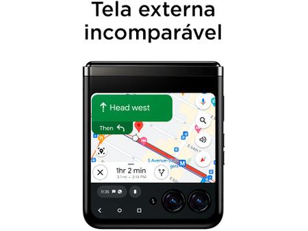 Imagem de Smartphone Motorola Razr 40 Ultra 256GB Preto 5G Snapdragon Octa-Core 8GB RAM 6,9" Câm. Dupla + Selfie 32MP