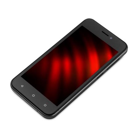 Imagem de Smartphone Multi E 2 3G 64GB Wi-Fi Tela 5 pol. Dual Chip 1GB RAM Android 11 (Go edition) Quad Core Preto - P9219