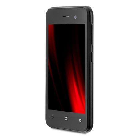 Imagem de Smartphone Multi E Lite 2 64 (32+32)GB 3G Wi-Fi Tela 4 pol 1GB RAM Android 10 (Go edition)Quad Core Preto - P9218