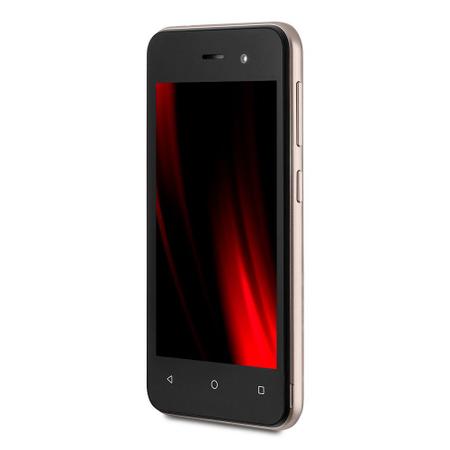 Imagem de Smartphone Multilaser E Lite 2 3G 32GB Wi-Fi Tela 4 pol. Dual Chip 1GB RAM Android 10 (Go edition) Processador Quad Core - Dourado - P9147
