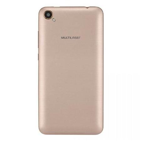 Smartphone Multilaser MS50L, Branco e Dourado, P9052, Tela de 5\