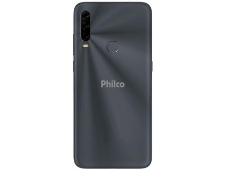 Imagem de Smartphone Philco HIT P10 128GB 4G Tela 6.2 Camera Tripla 13MP Selfie 8MP Dual Chip Android 10 Cinza