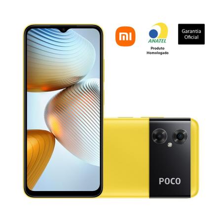 Imagem de Smartphone poco m4 5g tela 6,58'' 6gb+128gb amarelo