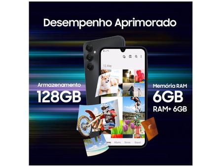 Imagem de Smartphone Samsung Galaxy A05s 6,7" 128GB Preto 6GB RAM  Câm. Tripla 50MP + Selfie 8MP Bateria 5000mAh Dual Chip