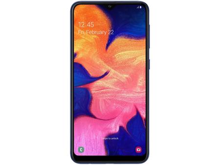 Imagem de Smartphone Samsung Galaxy A10 32GB Azul 4G 2GB RAM 6,2” Câm. 13MP + Câm. Selfie 5MP