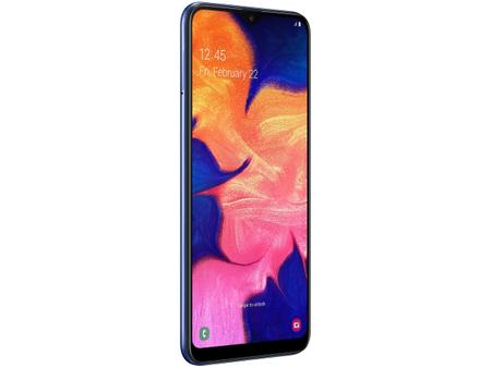 Imagem de Smartphone Samsung Galaxy A10 32GB Azul 4G 2GB RAM 6,2” Câm. 13MP + Câm. Selfie 5MP