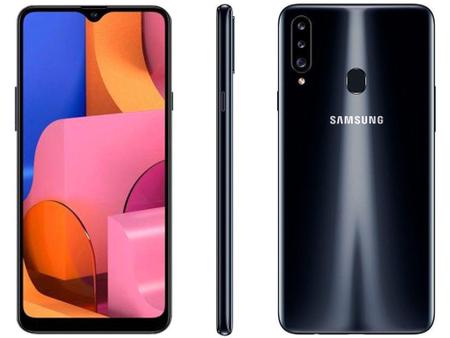 Smartphone Samsung Galaxy A20s 32 GB Preto 3 GB RAM