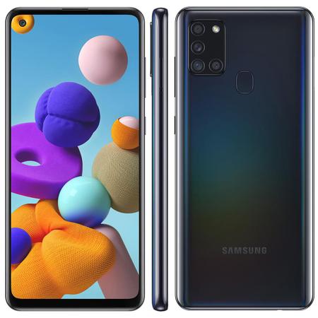 Imagem de Smartphone Samsung Galaxy A21s 6.5" 64GB Câmera Quádrupla 48MP + 8MP + 2MP +2MP