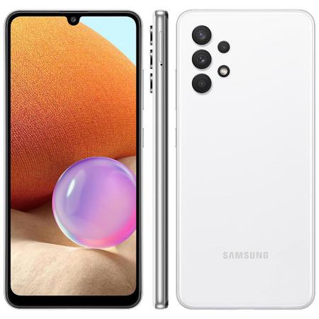 Smartphone Samsung Galaxy A32, 4G, 128GB, 4GB RAM, Octa-core, Tela 6.4,  Câmera Quadrupla 64MP + Selfie 20MP, Azul - Mixpel Informática & Papelaria