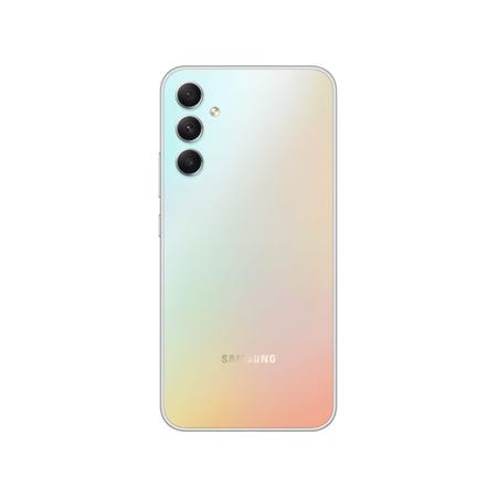 Imagem de Smartphone Samsung Galaxy A34 256GB 5G - Prata, Câmera Tripla 48MP + Selfie 13MP, RAM 8GB, Tela Inifinita 6.6"