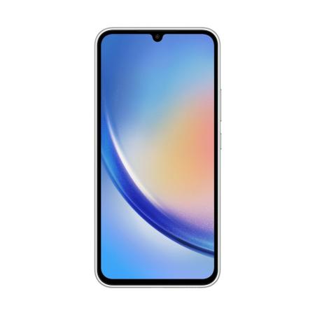 Imagem de Smartphone Samsung Galaxy A34 256GB 5G - Prata, Câmera Tripla 48MP + Selfie 13MP, RAM 8GB, Tela Inifinita 6.6"