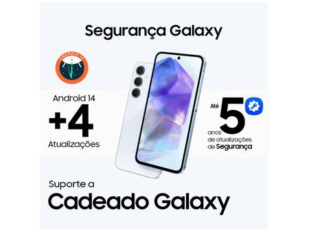 Imagem de Smartphone Samsung Galaxy A55 128GB Azul Escuro 5G 8GB RAM 6,6" Câm. Tripla + Selfie 32MP Dual Chip