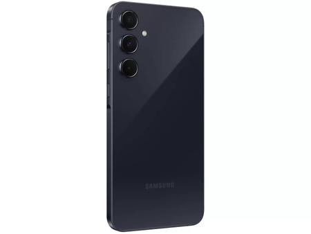 Imagem de Smartphone Samsung Galaxy A55 256GB - Azul Escuro, 5G, Câmera Tripla 50MP + Selfie 32MP, RAM 8GB, Tela 6.6"