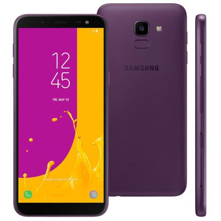 Imagem de Smartphone Samsung Galaxy J6 32GB Dual Chip Tela 5.6" Câmera 13MP TV Digital Android 8.0 Violeta
