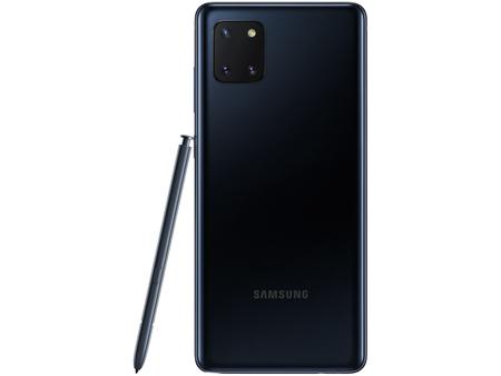 Imagem de Smartphone Samsung Galaxy Note 10 Lite 128GB Preto Octa-Core 6GB RAM Tela 6,7” Câm.Tripla Selfie 32MP