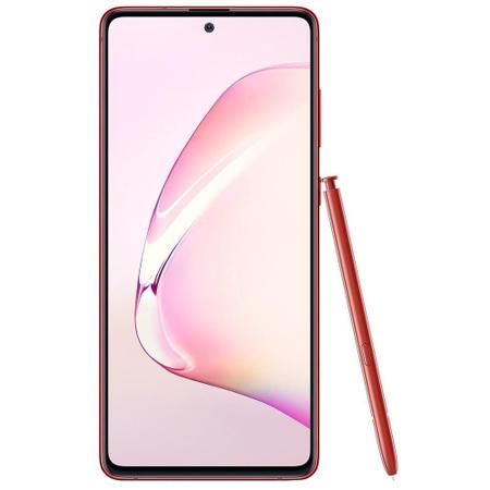 Smartphone Samsung Galaxy Note 10 Lite, Vermelho , Tela 6.7, Câm