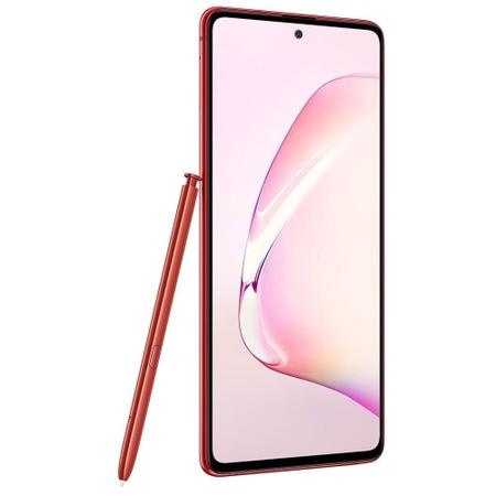 Smartphone Samsung Galaxy Note 10 Lite, Vermelho , Tela 6.7, Câm