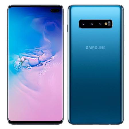 Imagem de Smartphone Samsung Galaxy S10+, Dual Chip, Azul, Tela 6.4", 4G+WiFi+NFC, Android 9.0, Câmera 12+16+12MP, 128GB