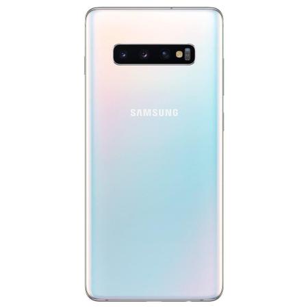 Imagem de Smartphone Samsung Galaxy S10+, Dual Chip, Branco, Tela 6.4", 4G+WiFi+NFC, Android 9.0, Câmera 12+16+12MP, 128GB