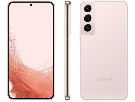 Imagem de Smartphone Samsung Galaxy S22 128GB Rosé 5G Octa-Core 8GB 6,1" RAM Câm. Tripla + Selfie 10MP Dual Chip