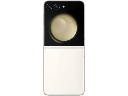 Imagem de Smartphone Samsung Z Flip 5 512GB Creme 5G Snapdragon 8GB RAM 6,7" Câm. Dupla + Selfie 10MP Dual Chip