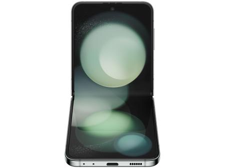Imagem de Smartphone Samsung Z Flip 5 512GB Verde Claro 5G Snapdragon 8GB RAM 6,7" Câm. Dupla + Selfie 10MP Dual Chip