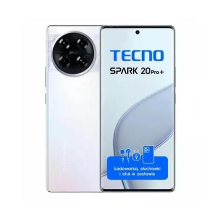 Imagem de Smartphone Tecno Spark 20 Pro Plus 256 Gb Branco 8 Gb Ram