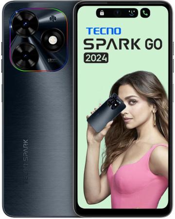 Imagem de Smartphone Tecno Spark GO 2024 64gb + 3GB Ram Cor Gravity Black