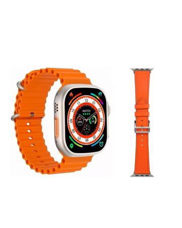 Relógio Digital Smartwatch Inteligente Laranja Amax Ultra ISO Android -  Resistente a àgua - Smartwatch e Acessórios - Magazine Luiza