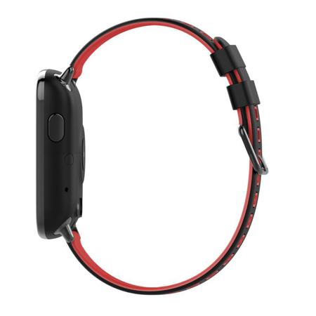 Imagem de Smartwatch com Monitoramento Cardíaco Qtouch Touch Screen Bluetooth Preto e Laranja