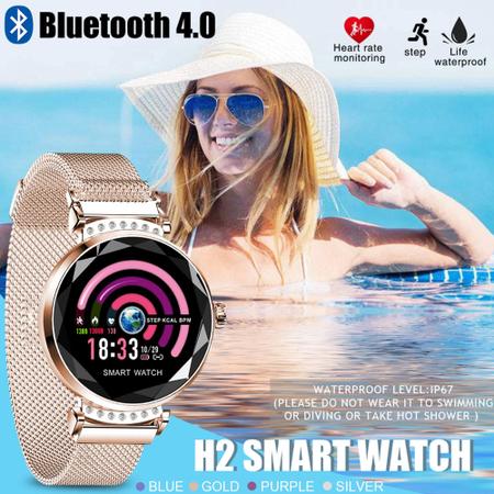 Smartwatch H2 Relogio Para Mulheres Inteligente Esportivas