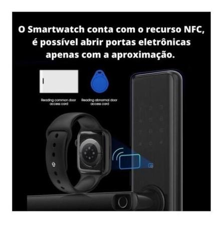 Imagem de Smartwatch Hw8 Ultra Max Serie 8 Troca Foto Pulseira Recebe Ligaçoes Monitor De Atividade Fisica