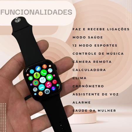 Smartwatch Relógio Digital Inteligente Ws93 Max 45mm Saúde Feminina e  Masculina - WS93 Max Smart Watch - Smartwatch e Acessórios - Magazine Luiza