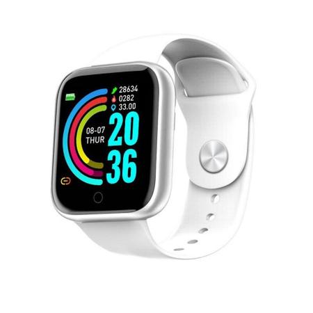 Smartwatch Relogio inteligente D20 Y68 pro caixa cinza pulseira Branca -  {{product.reference}} - Smartwatch e Acessórios - Magazine Luiza