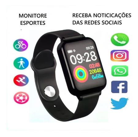 Smartwatch B57 Relógio Inteligente Hero Band 3 Fitness Smart em