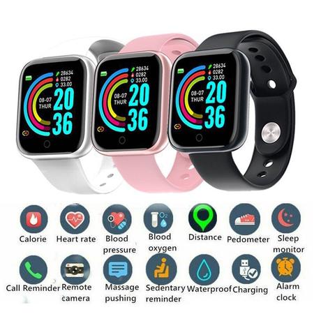 smartwatch d20 y68 ficha técnica