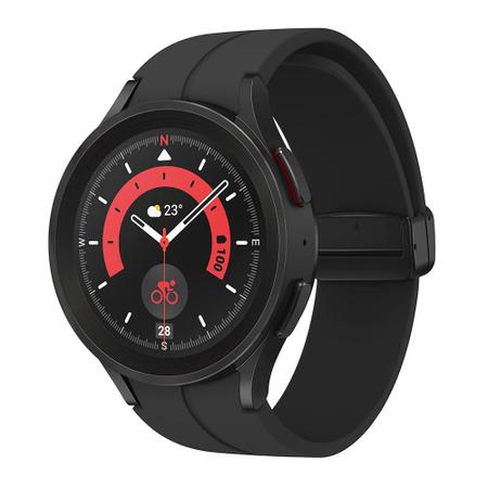 Imagem de Smartwatch Samsung Galaxy Watch 5 Pro, BT, 45mm, Google Wear OS, Tela Cristal Safira, Preto - SM-R920NZKPZTO