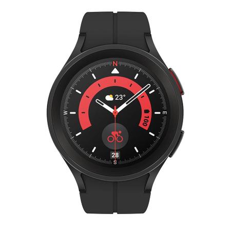 Imagem de Smartwatch Samsung Galaxy Watch 5 Pro, BT, 45mm, Google Wear OS, Tela Cristal Safira, Preto - SM-R920NZKPZTO