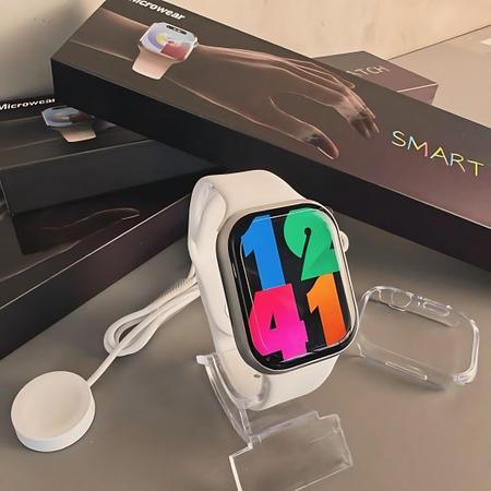 Imagem de Smartwatch W29 Amoled Qualidade Premium Original Microwear Chat GPT, assistente de voz, GPS tracking, modos esportivos